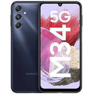                       Samsung Galaxy M34 5G (6 GB RAM, 128 GB Storage, Midnight Blue)                                              