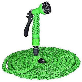                       50Ft Expandable Garden Hose Pipe With Spray Gun Magic Flexibility For Garden, Parking, Car  Bike Washing Gun (50 Feets, 15 M)                                              