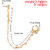 QUECY Metal Non Pierced Star Shaped Designer Nose Chain for Women - Golden Colour