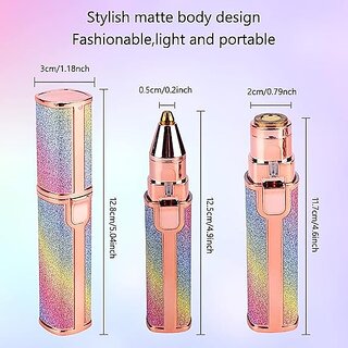 THE SHARV RAINBOW Rechargeable OPERATED EYEBROW TRIMMER Trimmer 45 min Runtime 1 Length Settings(Multicolor)