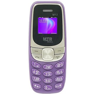 Mtr M12 (Dual Sim, 0.66 Inch Display, 700mAh Battery, Purple) Mtr M12 (Dual Sim, 0.66 Inch Display, 700mAh Battery, Purple)