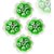 Aseenaa Floating Candles in Flower Shaped with Shades  Beautiful Flower Candles  Home Decor - Set of 4PC (Green)