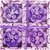 Aseenaa Floating Candles in Flower Shaped with Shades Beautiful Flower Candles Home Decor - Set of 4PC (Purple)