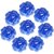 Aseenaa Floating Candles in Flower Shades  Beautiful 8 Wax Candle  Diya Light for Christmas  Set of 8pc (Blue)
