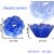 Aseenaa Floating Candles in Flower Shades  Beautiful 8 Wax Candle  Diya Light for Christmas  Set of 8pc (Blue)