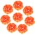 Aseenaa Floating Candles in Flower Shades  Beautiful 8 Wax Candle  Diya Light for Christmas  Set of 8pc (Orange)