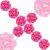 Aseenaa Floating Candles in Flower Shades  Beautiful 8 Wax Candle  Diya Light for Christmas  Set of 8pc (Pink)