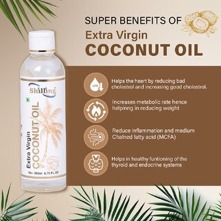 shilling extra  virgin coconut oil (200ml pack of 1)