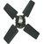 Eskon Ultra High-Speed-900 Rpm, 50Hz Frequency, And 240A 600 Mm 4 Blade Ceiling Fan (Smoke Brown, Pack Of 1)