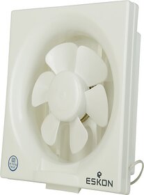 Eskon Ventilation Fan 8 Inch Sweep 200Mm Rpm-1300 Exhaust Fan (White) Externally Braced Roof Air Ventilator
