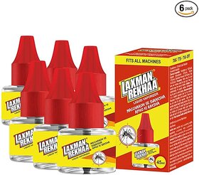 Laxman Rekhaa Liquid Vapourizer Mosquito Repellent Refill - Pack of 6