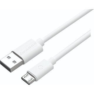 1 Meter USB to micro USB fast charging and data transfer cable, PVC , White color