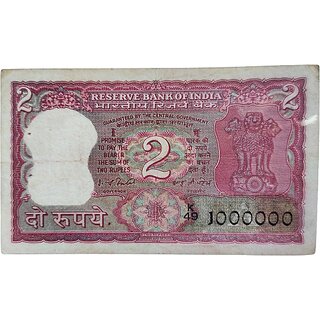                       Two RUPEs. Tiger Issue 10 LAKH NUMBER UNC NUMBER                                              