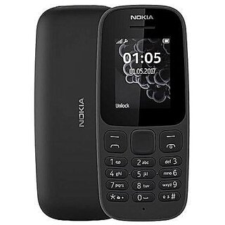                       Second Hand (Refurbished) Nokia 105 (Single Sim, 1.8 inches Display) -  Superb Condition, Like New                                              