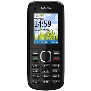                       Second Hand (Refurbished) Nokia C1-02 (Single Sim, 1.8 inches Display) Superb Condition, Like New                                              