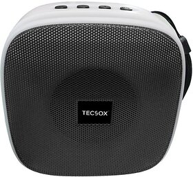 TecSox Mini400 Speaker 6 W Bluetooth Speaker Bluetooth v5.0 with USB,SD card Slot,Aux,3D Bass Playback Time 4 hrs Black 10 W Bluetooth Speaker (Black, 5.0 Channel)_WHL-168