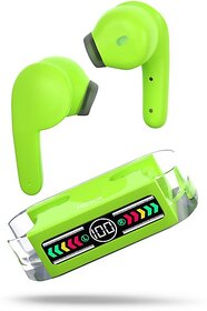 TecSox Max 12 Type C Bluetooth Earphone In Ear Comfortable In Ear Fit Green Bluetooth Headset (Green, True Wireless)_WHL-195