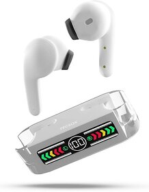 TecSox Max 12 Type C Bluetooth Earphone In Ear Comfortable In Ear Fit White Bluetooth Headset (White, True Wireless)_WHL-197