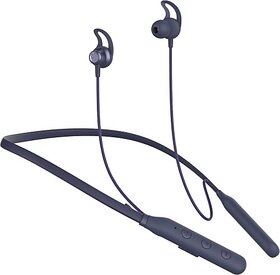 TecSox Tecband Pulse 300 Wireless Neckband40H Playback IPX 4  Boom Bass Blue Bluetooth Headset (Blue, In the Ear)_WHL-201