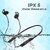 TecSox Tecband Vibe Wireless Neckband36H Playback IPX 4  Boom Bass Black Bluetooth Headset (Black, In the Ear)_WHL-162