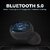 TecSox Minipod Ultra True Wireless Earbuds with Charging Case30hrs PlayTime  IPX Bluetooth Headset (Black, True Wireless)_WHL-178
