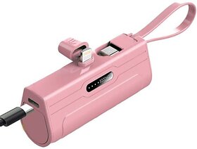 TecSox 5000 mAh Power Bank (Pink, Lithium)_WHL-249