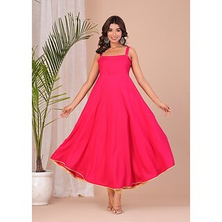                       Yuvaa Flared/A-Line Gown (Pink)                                              