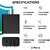 TecSox 20 W 3.6 A Multiport Mobile Charger with Detachable Cable (Black, Cable Included)_WHL-136