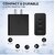 TecSox 20 W 3.6 A Multiport Mobile Charger with Detachable Cable (Black, Cable Included)_WHL-136