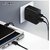 TecSox 20 W 3.6 A Multiport Mobile Charger with Detachable Cable (Black, Cable Included)_WHL-139