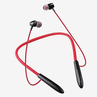                       LIVE 1100 Wireless Sports Neckband So Comfortable Bluetooth Headset  (Red, Black, In the Ear)                                              