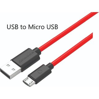                       1 Meter USB to micro USB fast charging and data transfer cable, TPE, Red color                                              