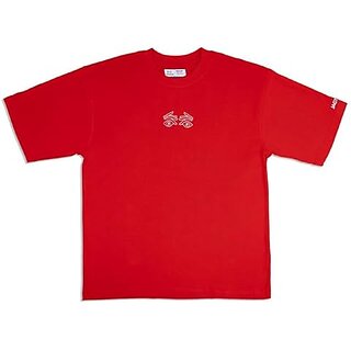 Premium Men JAGTEREHO Men's Oversized Round Neck Half Sleeve Cotton T-Shirt Red 2025 at ShopCirc