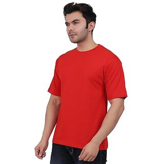 Premium Men JAGTEREHO Black Oversized Cotton Crew Neck Half Sleeve T-Shirt for Men And Boys 2025