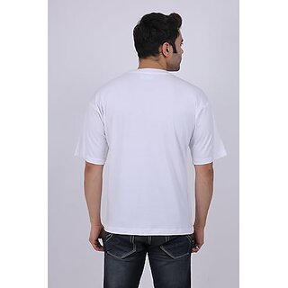 Luxurious Men JAGTEREHO Men's Oversized Cotton T-Shirt with Half Sleeves in Fiery Black || Need 