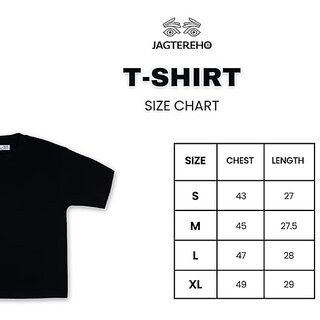 Stylish Men JAGTEREHO Black Oversized Cotton Crew Neck Half Sleeve T-Shirt for Men And Boys 2025