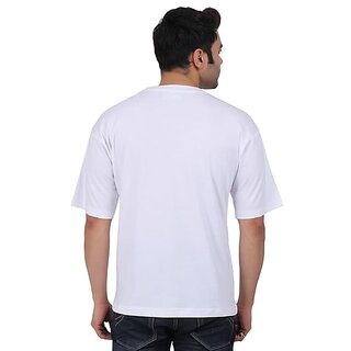 Stylish Men JAGTEREHO Black Oversized Cotton Crew Neck Half Sleeve T-Shirt for Men And Boys 2025