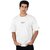 JAGTEREHO Men's Oversized Round Neck Half Sleeve Cotton T-Shirt White