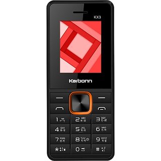 Karbonn Kx3 (Dual Sim, 1.7 Inch Display, 800 Mah Battery, Black&Orange)