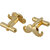 Lucky Jewellery Unique Golden Color Golden Plated Formal Wedding Shirt, Suit, Blazer Cufflinks Pair Set for Men