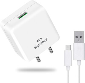 SIGNATIZE 1 USB Port 22 WATT 4.4A Wall Micro Charger, USB Wall Charger Fast Charging Adapter-SZ-2074