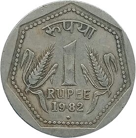 One Rupees 1982 Coin
