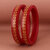 Lucky Jewellery Designer pair of Sankha  bengali pola Reddish maroon color Traditional Ethinic Bangles set