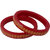 Lucky Jewellery Designer pair of Sankha  bengali pola Reddish maroon color Traditional Ethinic Bangles set
