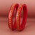 Lucky Jewellery Designer pair of Sankha  bengali pola Reddish maroon color Traditional Ethinic Bangles set
