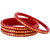 Lucky Jewellery Designer pair of Sankha  bengali pola Reddish maroon color Traditional Ethinic Bangles set