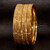 Lucky Jewellery 18K Gold Plated Designer Gold color Traditional Ethinic Bangles set For Women