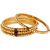 Lucky Jewellery 18K Gold Plated Designer Multi color Traditional Ethinic Bangles set For Women