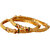 Lucky Jewellery 18K Gold Plated Designer Gold color Traditional Ethinic Bangles set For Women