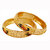 Lucky Jewellery 18K Gold Plated Designer Gold color Traditional Ethinic Bangles set For Women